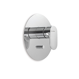 Single lever concealed mixer with two ways out diverter, 1/2" connections.
