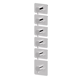 5 ways out concealed thermostatic multifunction selectors. 3/4” connections