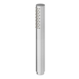 Stainless steel single-jet hand shower.