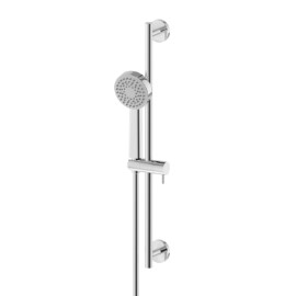 Complete shower set with ABS hand shower, LL. 150 cm PVC flexible, without wall union.