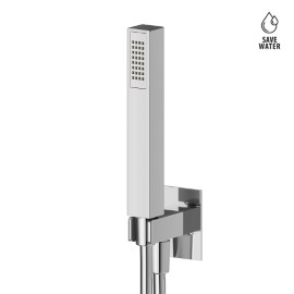 Squared complete shower set