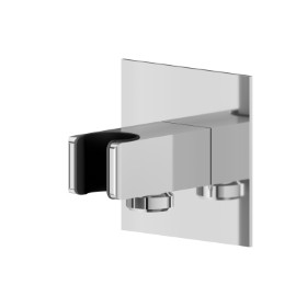 1/2” wall union with fixed shower holder.