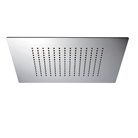 Stainless steel squared concealed head shower