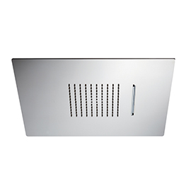 Stainless steel squared concealed head shower