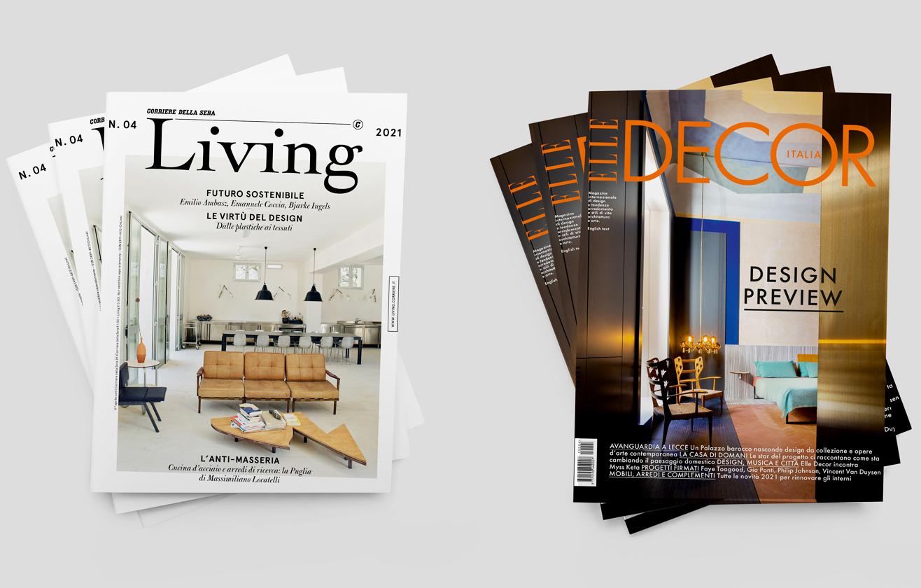 Copertine di Elle Decor e Living aprile 2021