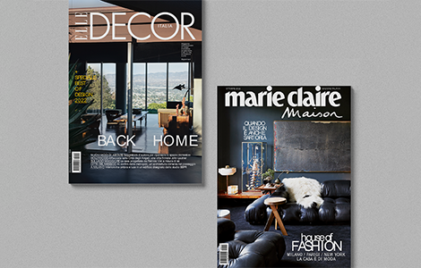 Newform through the pages of Elle Decor and Marie Claire Maison Italy